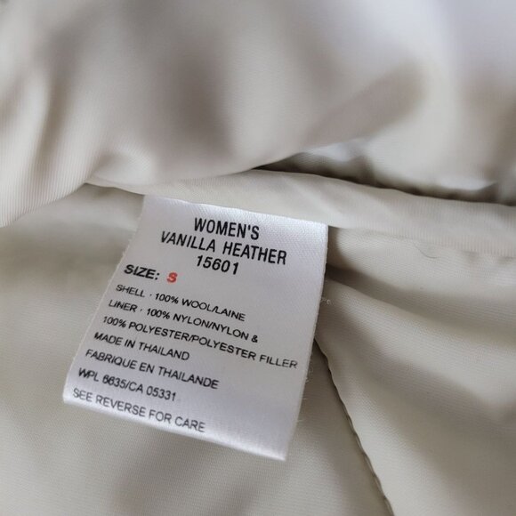 Woolrich Jacket Womens Small Quilted Full Zip Pockets Vanilla Heather 15601 - Picture 7 of 11